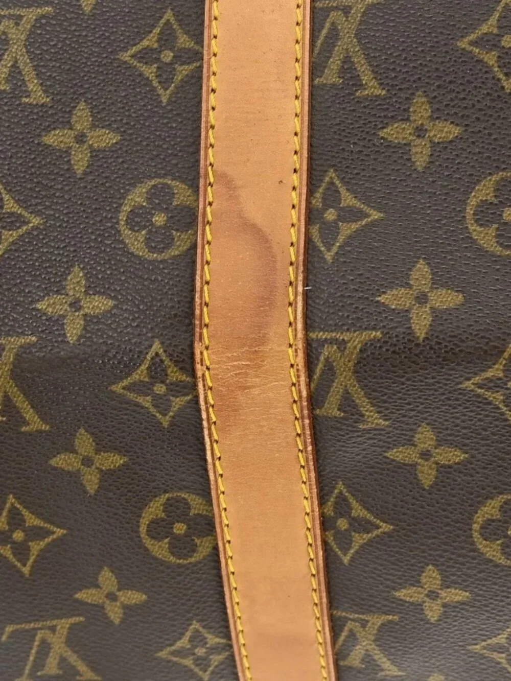 Best02 LOUIS VUITTON KEEPALL 45 DUFFLE HANDBAG MONOGRAM